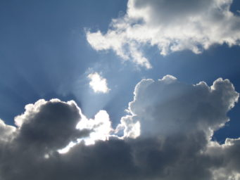 Image of clouds with silver lining