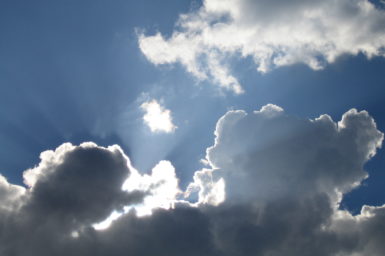 Image of clouds with silver lining